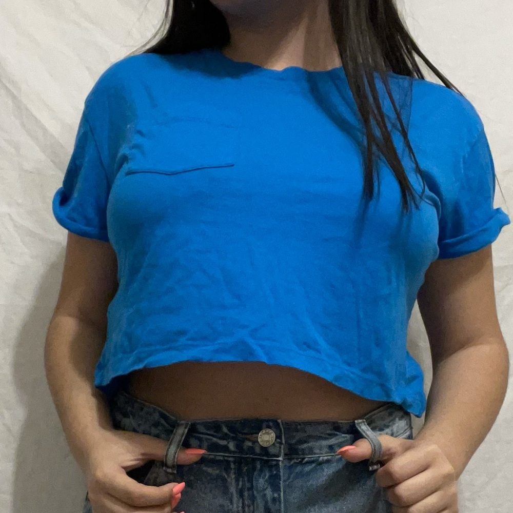 H&M BLUE CROP